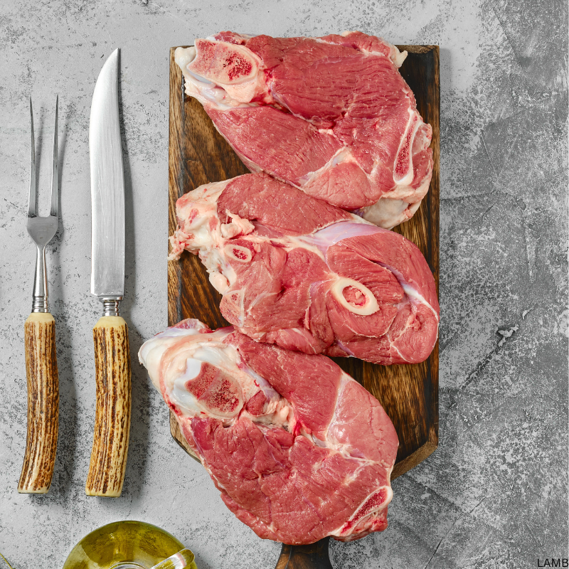 Lamb Leg Steaks With Bone